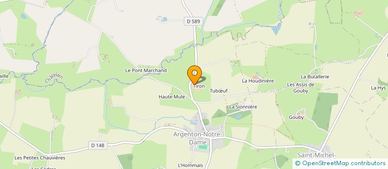 localisation de l'entreprise GROUPEMENT AGRICOLE D EXPLOITATION EN COMMUN RECONNU TIRON à BIERNE-LES-VILLAGES