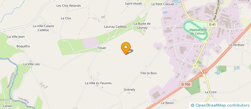 localisation de l'entreprise GROUPEMENT AGRICOLE D'EXPLOITATION EN COMMUN RECONNU URVOY à LOUDEAC