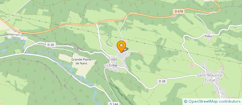 localisation de l'entreprise GROUPEMENT AGRICOLE D'EXPLOITATION EN COMMUN RECONNUE DE LA TREMONTAGNE à SAINT-MAURICE-CRILLAT