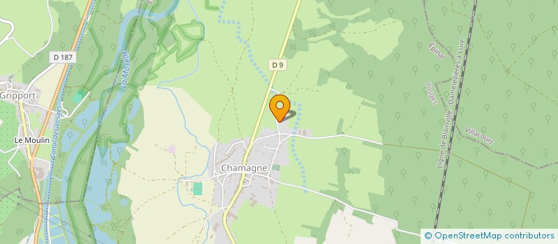 localisation de l'entreprise GROUPEMENT AGRICOLE D'EXPLOITATION EN COMMUN SAINT ELOI  CHAMAGNE