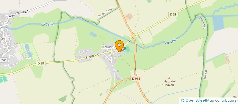 localisation de l'entreprise GROUPEMENT AGRICOLE D'EXPLOITATION EN COMMUN SAINTE COLOMBE  MOYENVIC