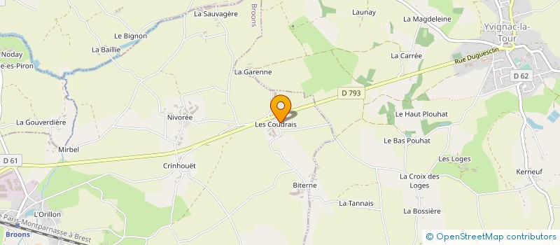 localisation de l'entreprise GROUPEMENT AGRICOLE D'EXPLOITATION EN COMMUN SANTIER à BROONS