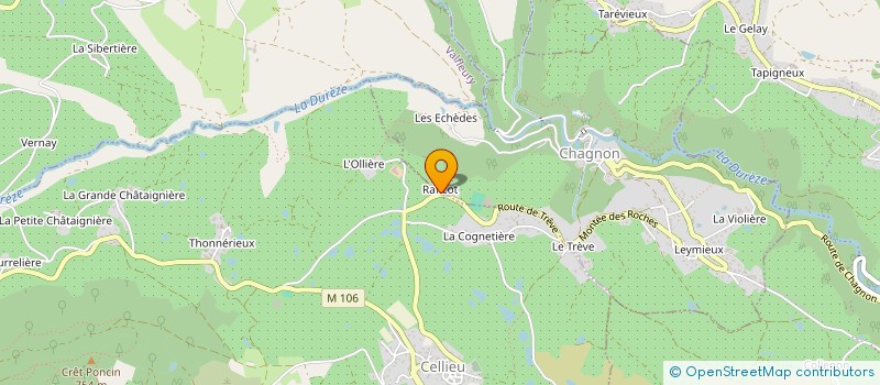 localisation de l'entreprise GROUPEMENT AGRICOLE D'EXPLOITATION EN COMMUN TAMBUZZO FRUITS à CHAGNON