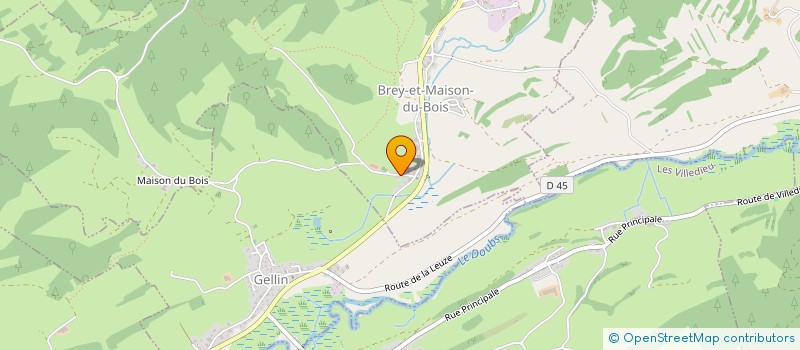 localisation de l'entreprise GROUPEMENT AGRICOLE D'EXPLOITATION EN COMMUN TREAND à BREY-ET-MAISON-DU-BOIS
