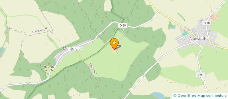 localisation de l'entreprise GROUPEMENT AGRICOLE D'EXPLOITATION EN COMMUN VALLERADE  ALBESTROFF