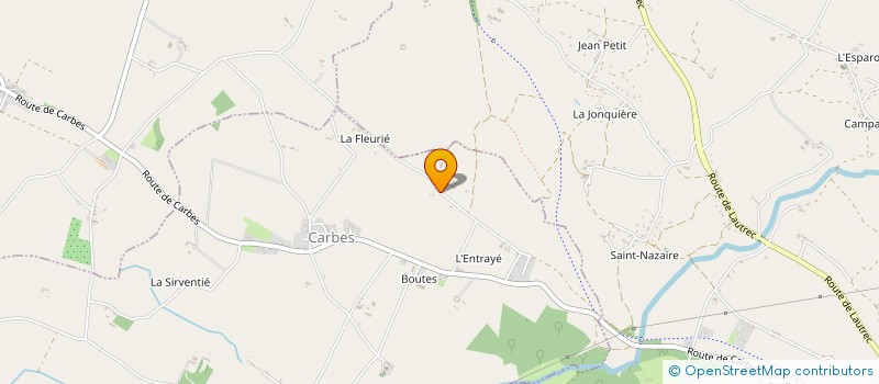 localisation de l'entreprise GROUPEMENT AGRICOLE D'EXPLOITATION EN COMMUN VERT D'AUTAN  CARBES