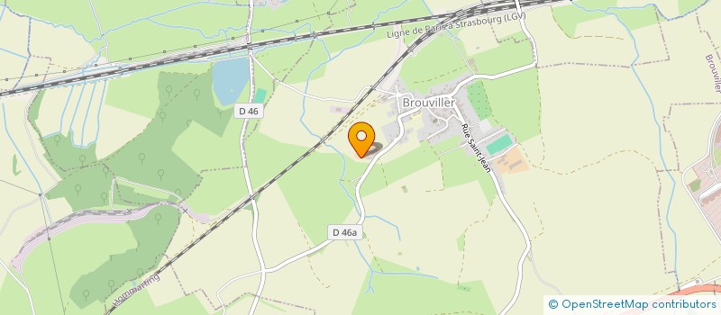 localisation de l'entreprise GROUPEMENT AGRICOLE D'EXPLOITATION EN COMMUN WACHT  BROUVILLER