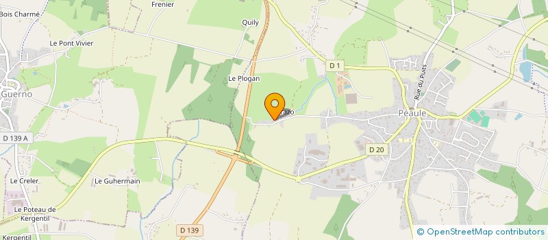 localisation de l'entreprise GROUPEMENT AGRICOLE D'EXPLOITATION EN COMMUNE RECONNU DU MOUSTERO  PEAULE