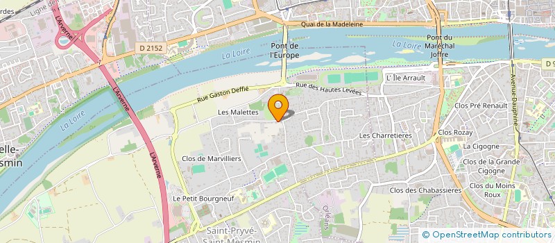 localisation de l'entreprise GROUPEMENT AGRICOLE D'EXPLOITATIONS EN COMMUN RECONNU BLOT à SAINT-PRYVE-SAINT-MESMIN