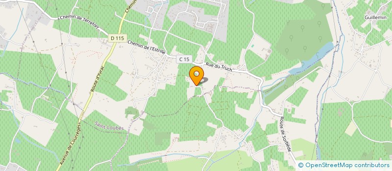 localisation de l'entreprise GROUPEMENT AGRICOLE DU DOMAINE DE CONGE  SAINT-LOUBES