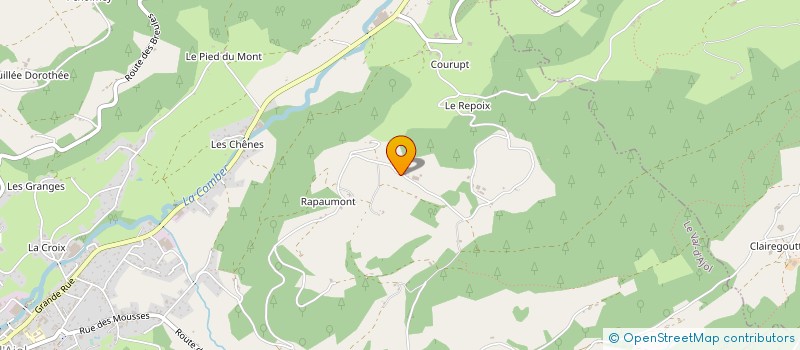 localisation de l'entreprise GROUPEMENT AGRICOLE EN COMMUN RECONNU DE RAPAUMONT à LE VAL D AJOL