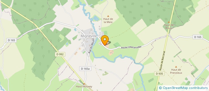 localisation de l'entreprise GROUPEMENT AGRICOLE EN COMUN AGREE DES BRIMBELLES à MIGNEVILLE