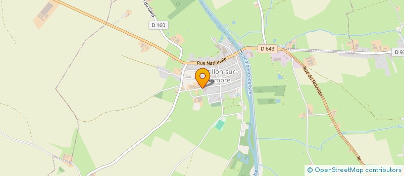 localisation de l'entreprise GROUPEMENT AGRICOLE 'EXPLOITATION EN COMMUN BAILLEUX à CATILLON-SUR-SAMBRE