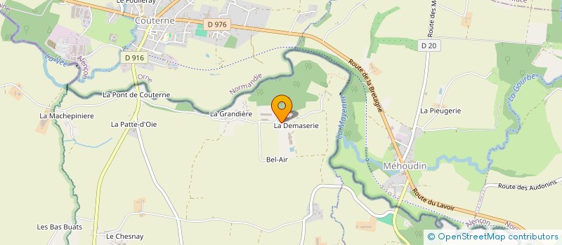 localisation de l'entreprise GROUPEMENT AGRICOLE EXPLOITATION EN COMMUN RECONNU DES RIVIERES à SAINT-JULIEN-DU-TERROUX
