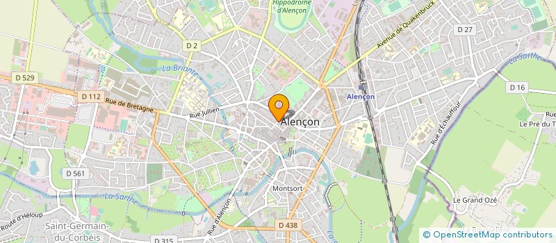 localisation de l'entreprise GROUPEMENT ALENCON CENTRE à ALENCON