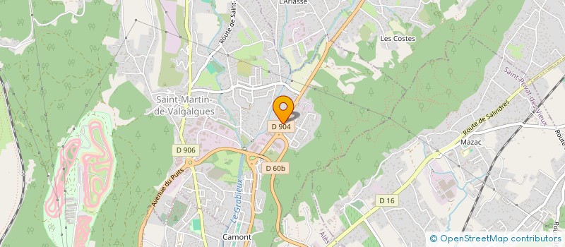 localisation de l'entreprise GROUPEMENT ALIMENTAIRE CEVENOL à SAINT-MARTIN-DE-VALGALGUES