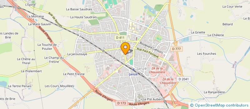 localisation de l'entreprise GROUPEMENT AMBULANCES 35  JANZE