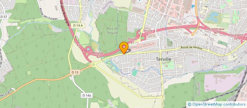 localisation de l'entreprise GROUPEMENT AMBULANCES SECTEUR THIONVILLE  TERVILLE