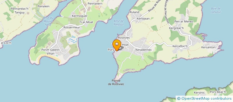 localisation de l'entreprise GROUPEMENT AQUACULTEURS DU PONANT à PLOUGASTEL-DAOULAS