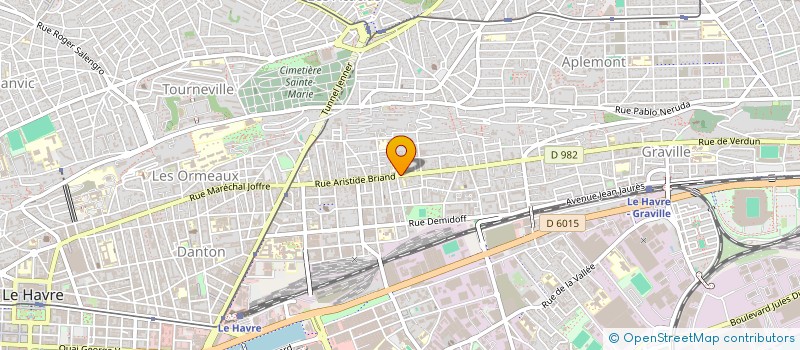 localisation de l'entreprise GROUPEMENT ARTISANAL DU BATIMENT DE NORMANDIE à LE HAVRE