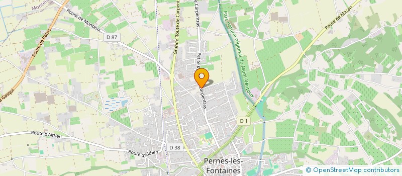 localisation de l'entreprise GROUPEMENT ARTISANAL PEINTURE à PERNES-LES-FONTAINES