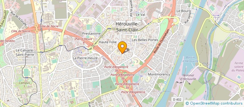 localisation de l'entreprise GROUPEMENT ASSOC NORMAND SALARIES à HEROUVILLE SAINT CLAIR