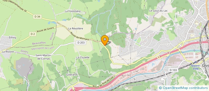 localisation de l'entreprise GROUPEMENT ASSOCIATIF COLLECTIONNEUR PATRIMOINE TECHNIQUE (GACPT)  GIVORS