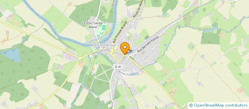 localisation de l'entreprise GROUPEMENT ASSOCIATIF COMICE 2023  MALICORNE-SUR-SARTHE