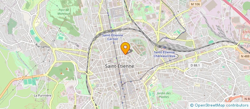 localisation de l'entreprise GROUPEMENT ASSOCIATIF DE GESTION STEPHANOIS  SAINT-ETIENNE