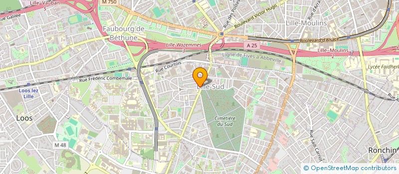 localisation de l'entreprise GROUPEMENT AVENIR ENFANCE  LILLE