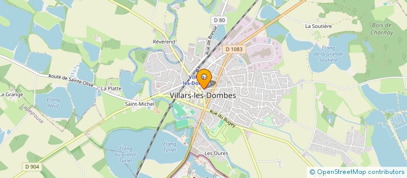 localisation de l'entreprise GROUPEMENT AVICULTEURS DOMBES à VILLARS-LES-DOMBES