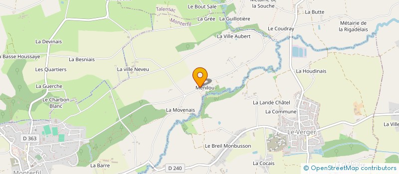 localisation de l'entreprise GROUPEMENT BASKET MONTERFIL SAINT THURIAL LE VERGER  MONTERFIL