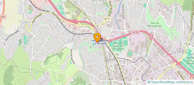 localisation de l'entreprise GROUPEMENT CATHOLIQUE DES PARENTS D'ELEVES DU COLLEGE LES CHAMPS ET DU LYCEE SIMONE WEIL  SAINT-ETIENNE