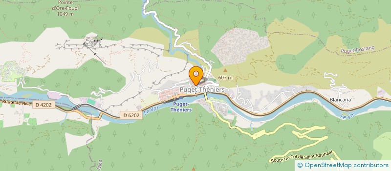 localisation de l'entreprise GROUPEMENT COHRUS BTP à PUGET-THENIERS