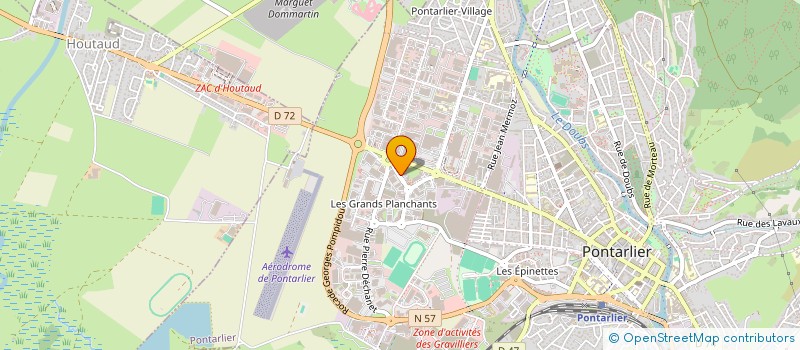 localisation de l'entreprise GROUPEMENT COMMERCANTS GDS PLANCHANTS  PONTARLIER