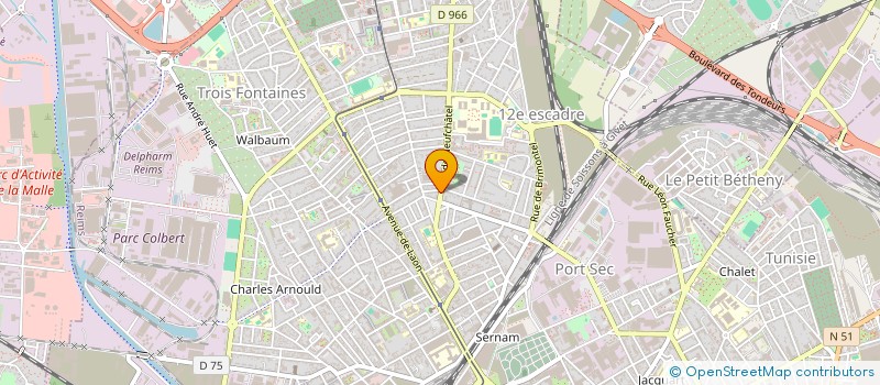 localisation de l'entreprise GROUPEMENT COMMERCANTS NEUFCHATEL-LUTON  REIMS