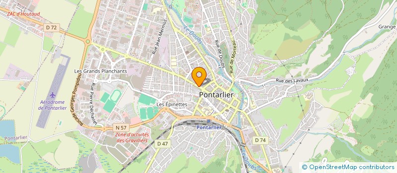 localisation de l'entreprise GROUPEMENT COMMERCANTS PLACE ST PIERRE  PONTARLIER