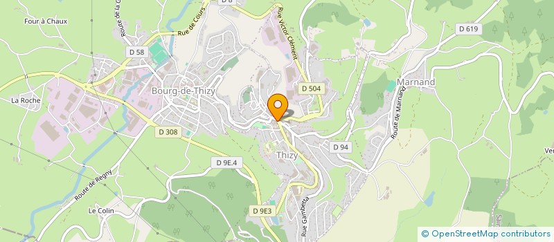 localisation de l'entreprise GROUPEMENT COMMERCANTS THIZY à THIZY-LES-BOURGS