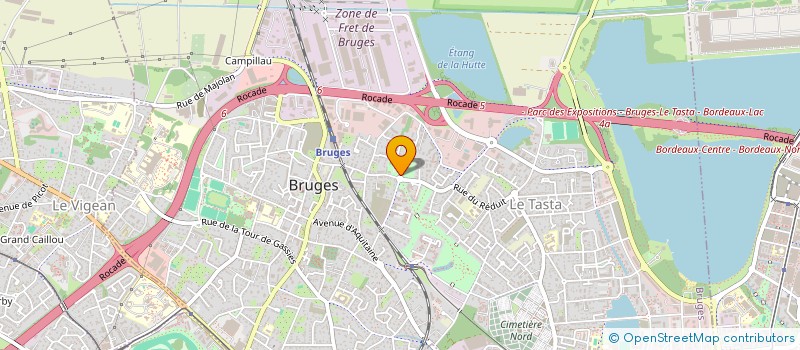 localisation de l'entreprise GROUPEMENT COOPERATION SOCIALE ET MEDICO SOCIALE PORTE DU MEDOC à BRUGES