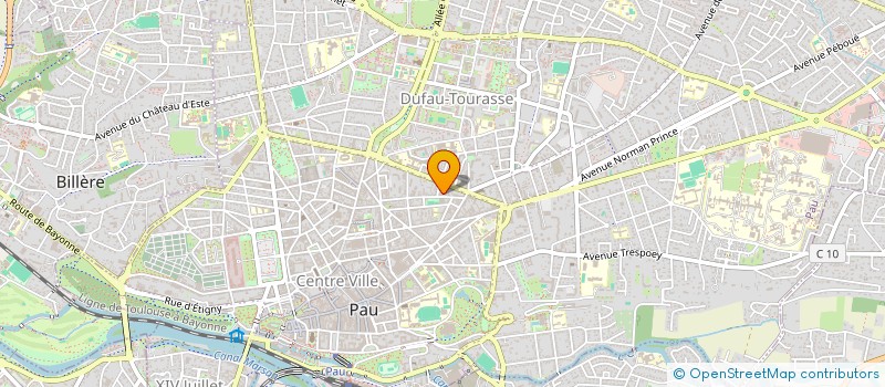 localisation de l'entreprise GROUPEMENT D'ACHAT DU SUD-OUEST à PAU