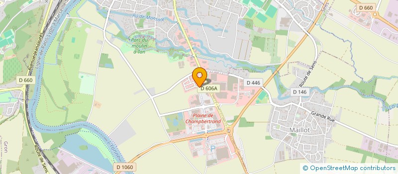 localisation de l'entreprise GROUPEMENT D'ACHAT ET DE GESTION à SENS