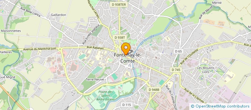 localisation de l'entreprise GROUPEMENT D'ACTION TOURISTIQUE  FONTENAY-LE-COMTE