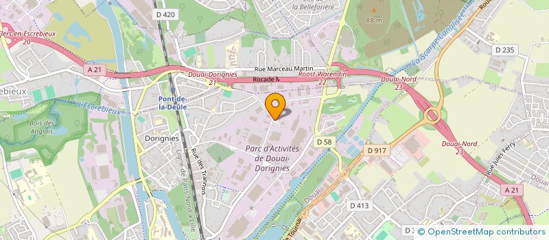 localisation de l'entreprise GROUPEMENT D AMENAGEMENT URBAIN DOUAISIS à DOUAI