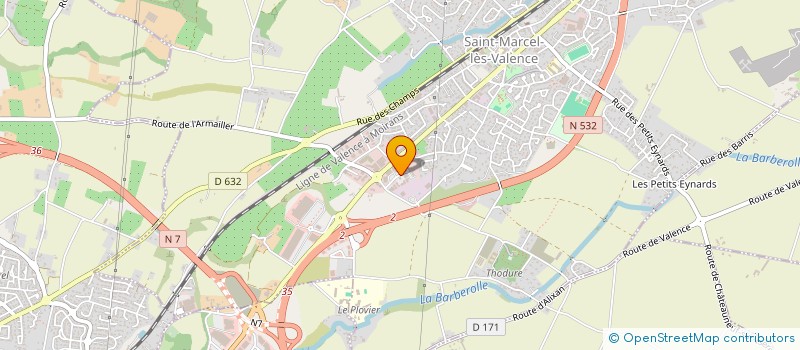 localisation de l'entreprise GROUPEMENT D'ARTISANS VALENCE  SAINT-MARCEL-LES-VALENCE