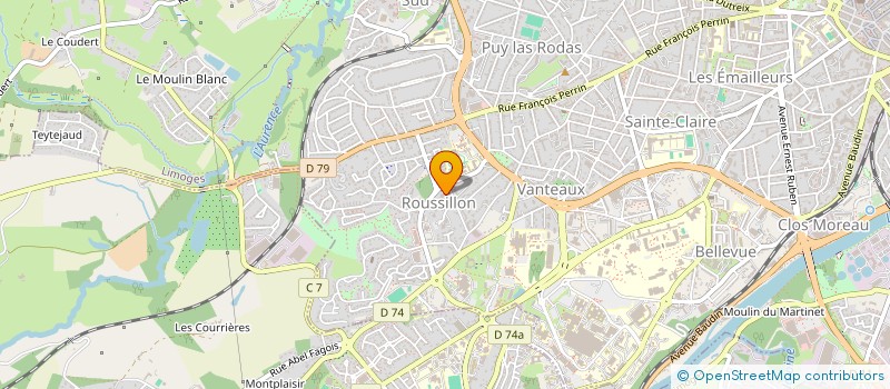 localisation de l'entreprise GROUPEMENT D EMPLOYEUR BASKET LIMOUSIN à LIMOGES