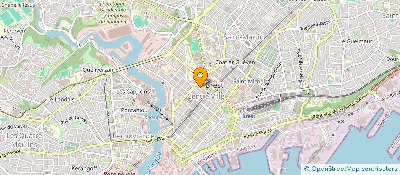 localisation de l'entreprise GROUPEMENT D'EMPLOYEUR BREST METROPOLE AMENAGEMENT à BREST