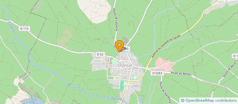localisation de l'entreprise GROUPEMENT D'EMPLOYEUR CORTAL FRERES  OLONZAC