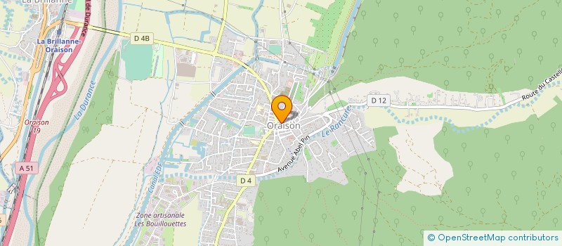 localisation de l'entreprise GROUPEMENT D'EMPLOYEUR D'ORAISON à ORAISON