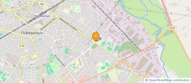 localisation de l'entreprise GROUPEMENT D'EMPLOYEUR DE L'INDRE à CHATEAUROUX