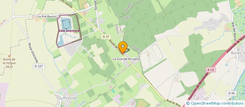 localisation de l'entreprise GROUPEMENT D EMPLOYEUR DE LA GRANDE BRUYERE à TOUFFREVILLE